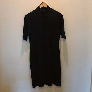 Calvin Klein knit sweater dress in black